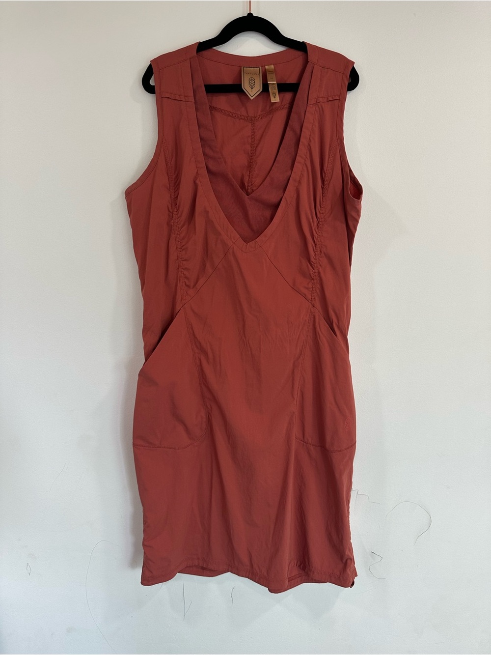 Indygena Sleeveless Dress – Women’s Medium – Dusty Rose / Terracotta